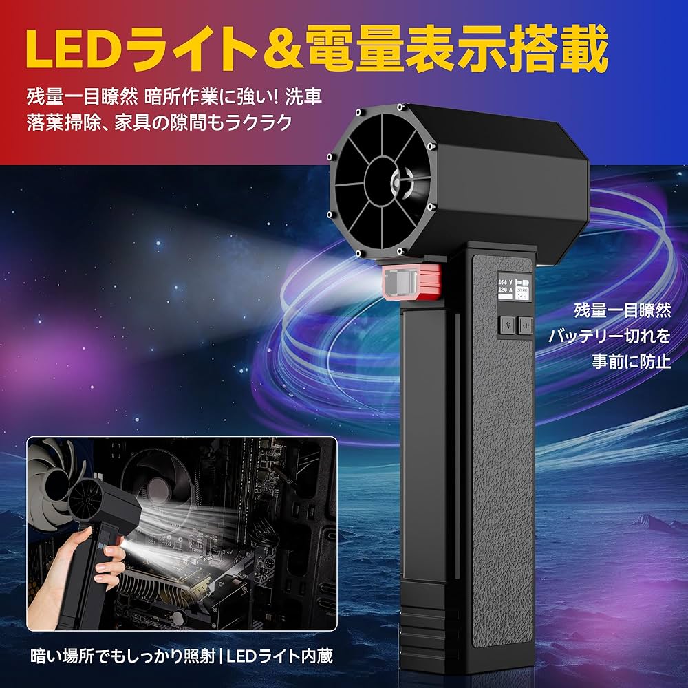 Amazon.co.jp: SpeedSurge 洗車 ブロワー【2025革新版｜1800g超